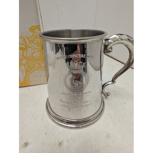 1813 - A boxed Wentworth Pewter tankard