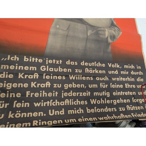 1100 - A World War 2 era Nazi propaganda poster of Adolf Hitler