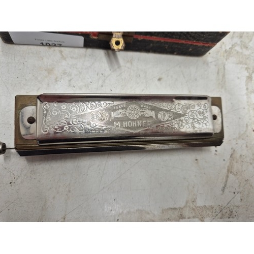 1027 - A Hohner super chromonica harmonica