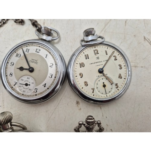 1034 - A selection of pocket watches including smiths and Ingersoll