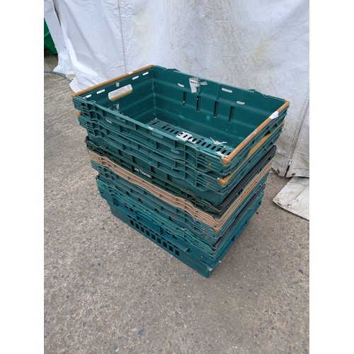 47 - A selection of stackable storage crates