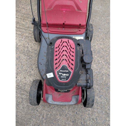 59 - A Mountfield HP42 petrol lawn mower with a ST120 OHV 123cc motor