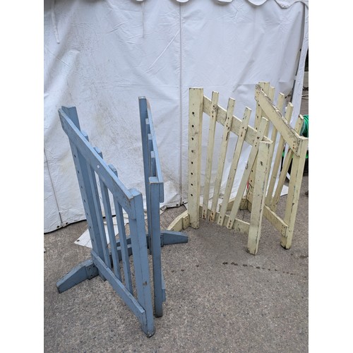 12 - A pair of horse riding jump stands