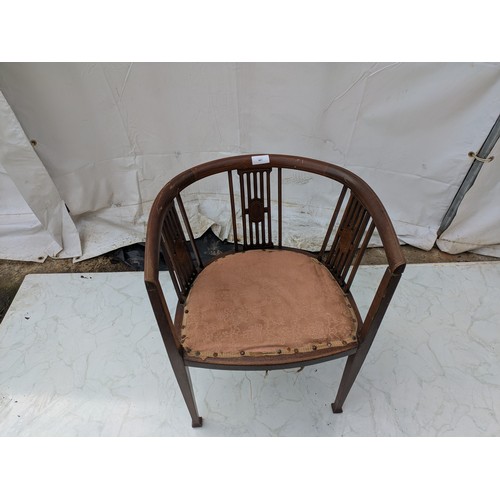 461 - An Edwardian parlour chair