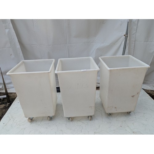 51 - A selection of 3 plastic wheeled containers