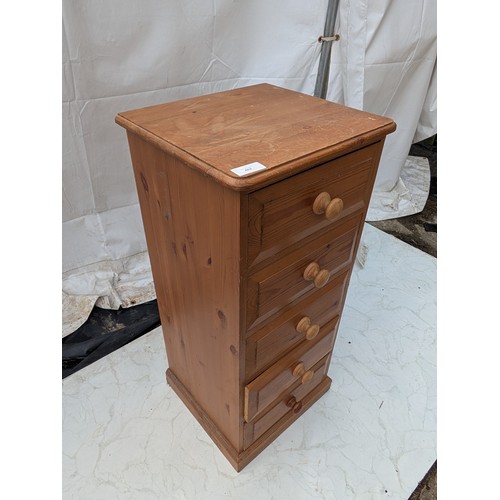 402 - A pine 5 drawer chest of drawers