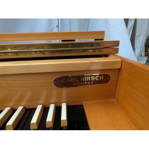 411 - A German Ammer Carl Hirsch Munchen miniature piano