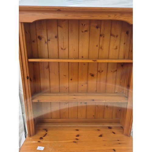 414 - A pine dresser by Yorkshire Pine - 2 drawers and storage space