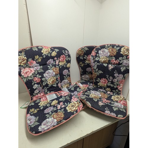 138 - A selection of floral outdoor seat cushions