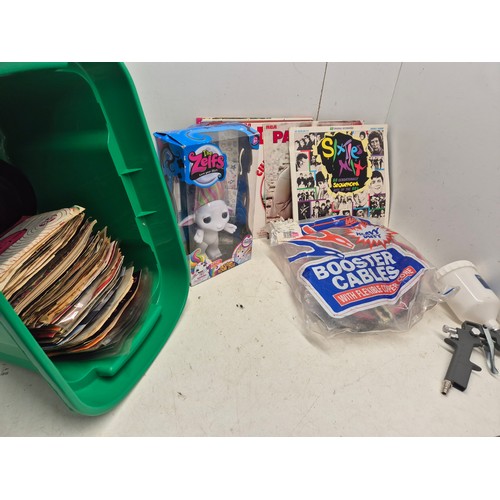 1908 - A selection of goods including tools, Toys, records, etc