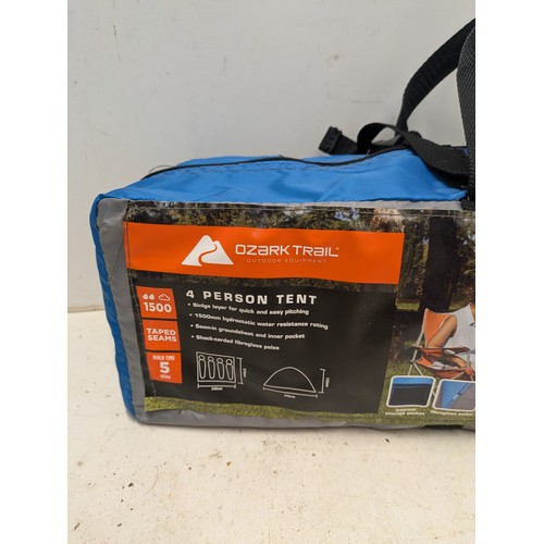 215 - An Ozark trail 4 person tent in carry bag