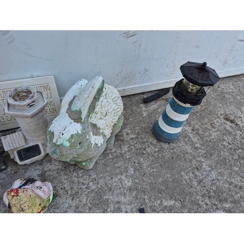 212 - A selection of garden ornaments