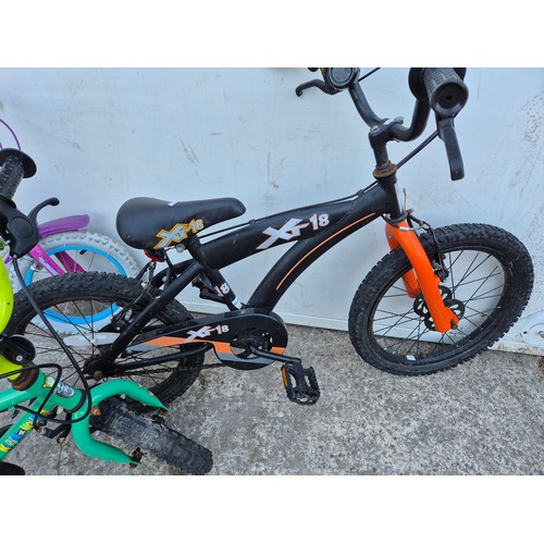 224 - A trio of children's bikes