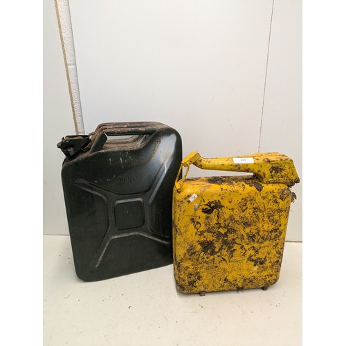 222 - A pair of vintage petrol cans