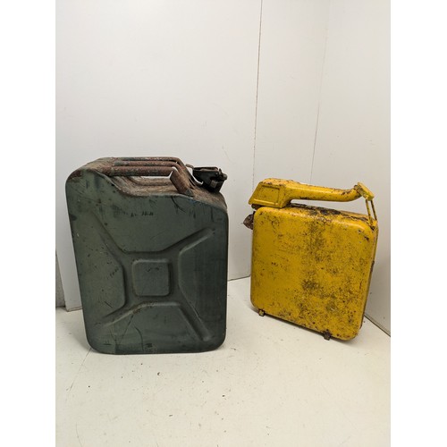 222 - A pair of vintage petrol cans