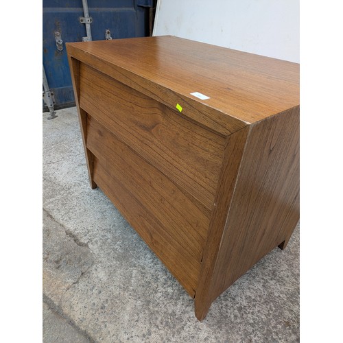 693 - A mid century 3 drawer chest of drawers