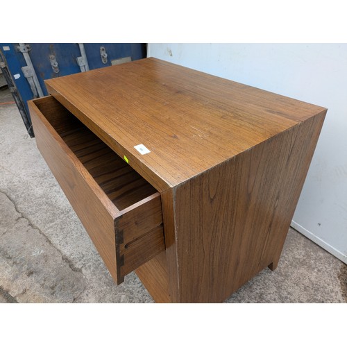 693 - A mid century 3 drawer chest of drawers