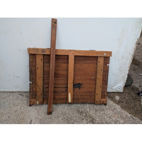 676 - A vintage draftsmans work table