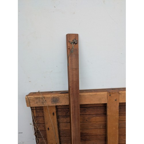 676 - A vintage draftsmans work table