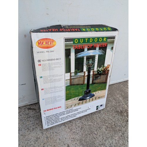 311 - A Mr Heat outdoor tabletop heater in box