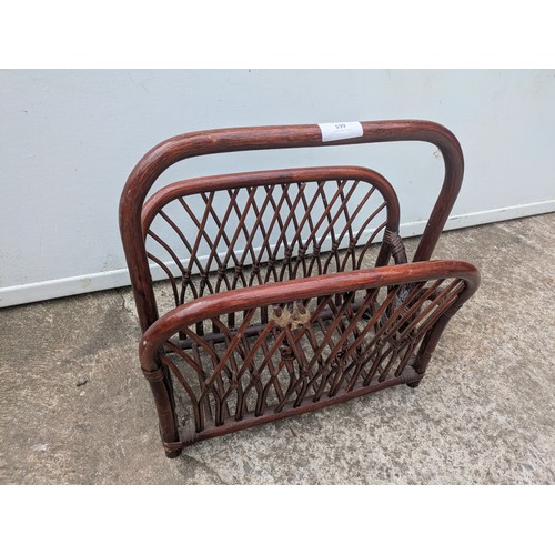 665 - A bamboo newspaper rack