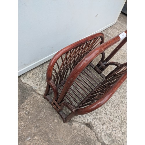 665 - A bamboo newspaper rack