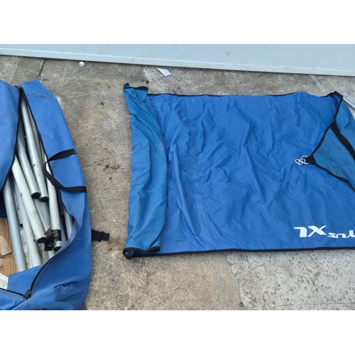 298 - A collapsible camping bed in carry case