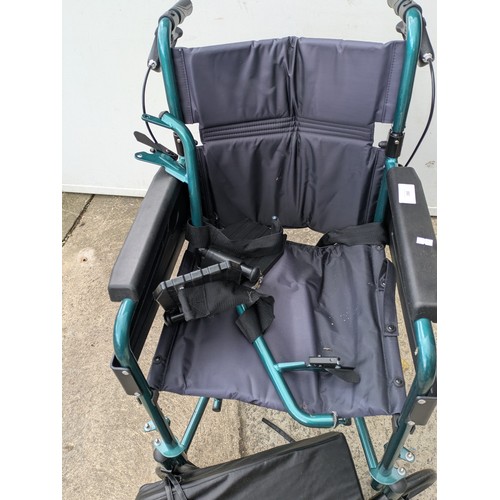 390 - A days collapsible wheelchair