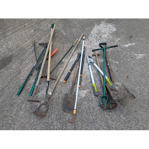 353 - A large selection of garden tools and equipment