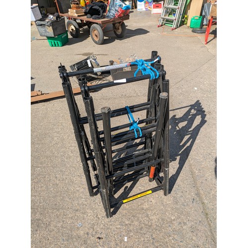 126 - A heavy duty collapsible ladder