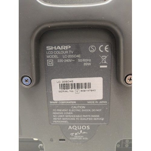 A sharp model lc-20sd4e tv