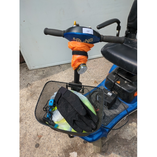 244 - A Sterling mobility scooter with keys and charger