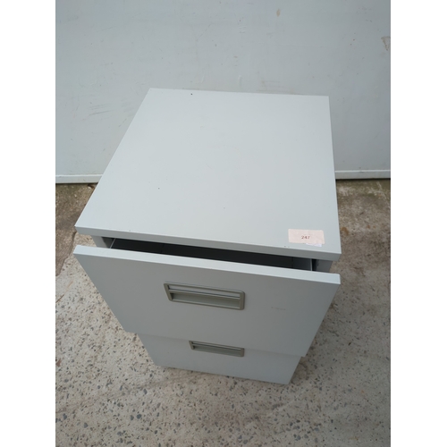 247 - A 2 drawer filing cabinet