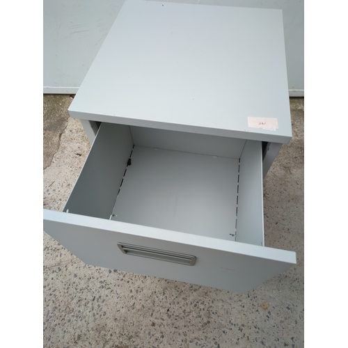 247 - A 2 drawer filing cabinet
