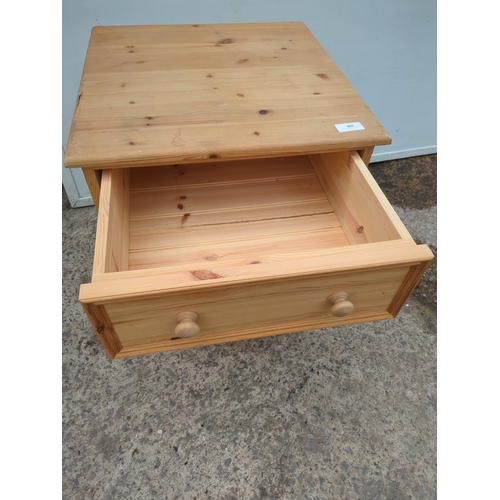 606 - A modern pine 3 drawer chest of drawers