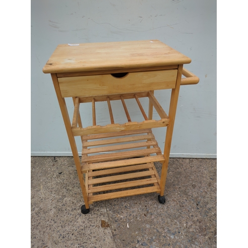 619 - A modern wheeled kitchen unit