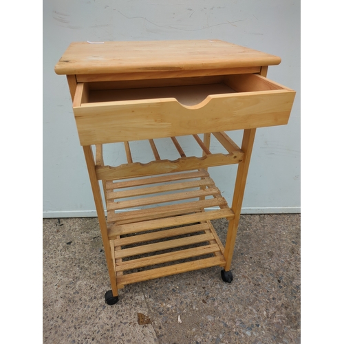 619 - A modern wheeled kitchen unit