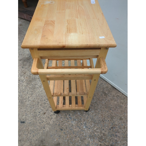 619 - A modern wheeled kitchen unit