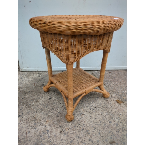 621 - A wicker side table