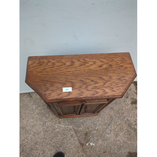 682 - A vintage oak side unit
