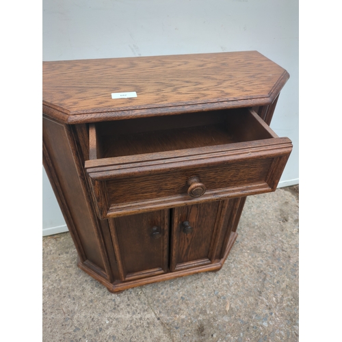 682 - A vintage oak side unit