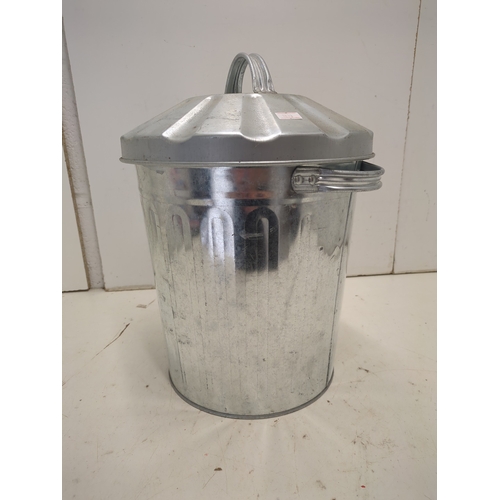 243 - A small galvanized bin