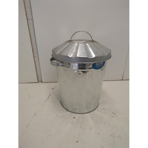243 - A small galvanized bin