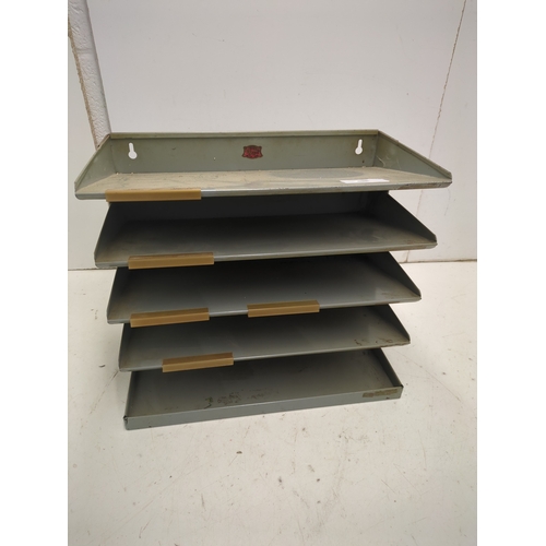 696 - A Veteran Series metal desk tidy