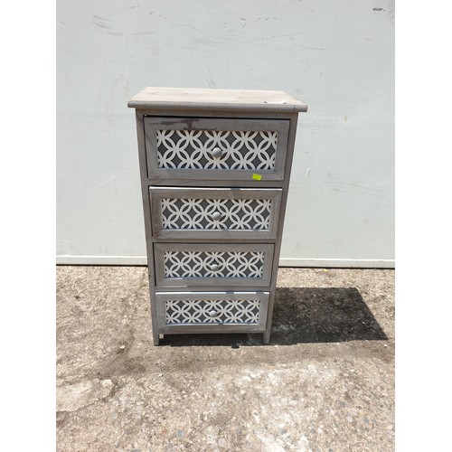 704 - A pine 3 drawer storage unit