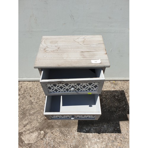 704 - A pine 3 drawer storage unit