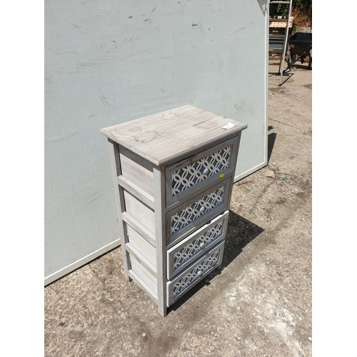 704 - A pine 3 drawer storage unit