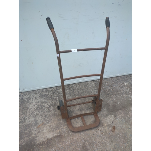 257 - A vintage metal sack truck