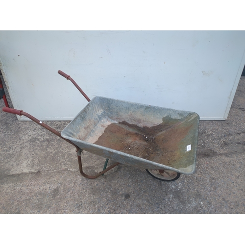 270 - A galvanized wheelbarrow