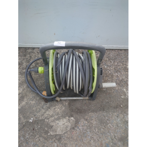 274 - A garden hose on reel